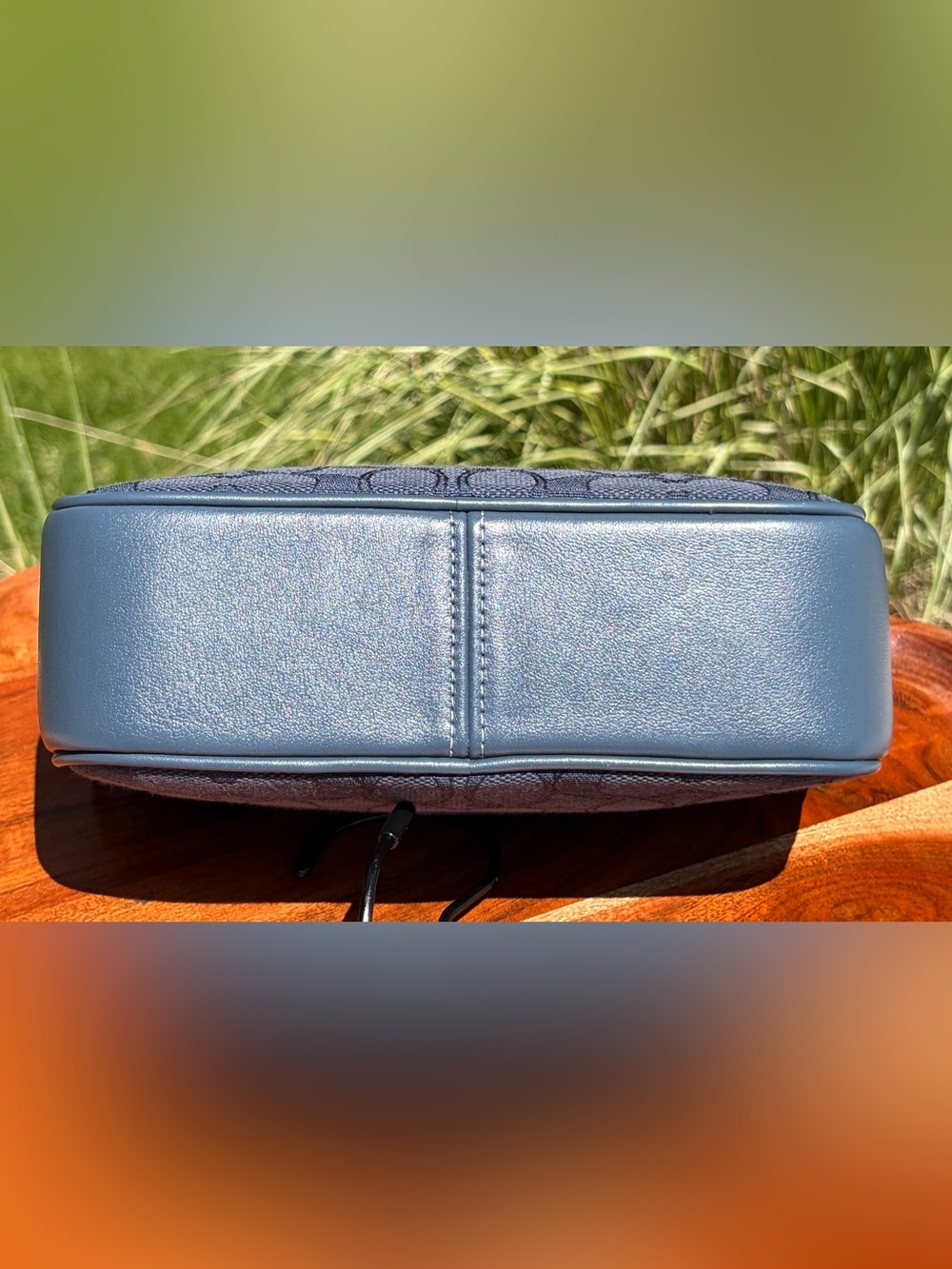 Coach Mini Jamie Denim Signature Jacquard Camera Crossbody Bag CT861 EUC - Picture 12 of 17